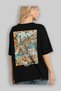 Amalfi Italy 3 Black Oversize Country City Back Printed Unisex T-Shirt 100% Cotton Premium - 4