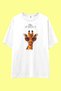 Funny Mood Animals T-Shirt |   Unisex 100% Cotton Black & White Animal Print Special Design Tee
