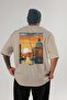 Venice Italy 2 Beige Oversize Country City Back Printed Unisex T-Shirt 100% Cotton Premium - 2