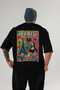 Paris France 2 Black Oversize Country City Back Printed Unisex T-Shirt 100% Cotton Premium - 2