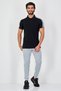 Men Sportswear Fit Short Sleeve Outdoor Polo Shirt, Black - 4