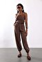Brown Halter Neck Jumpsuit 581239 - 5