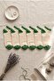 Women's Green Knitted Textured 6-Piece Booties Socks Set - Cotton Socks Below the Ankle