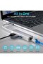 USB Hub to Ethernet Adapter - USB 4 in 1 hub to Megabyte RJ45 and USB - Compatible with Desktops Laptops and Mobile Devices for Office and Gaming - 6