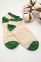 Women's Green Knitted Textured 6-Piece Booties Socks Set - Cotton Socks Below the Ankle - 2