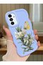 Samsung Galaxy A13 5g Compatible Case Camera Protector Blue Silicone Couple Phone Case Butterfly Pattern
