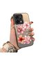 Oppo Reno 14 5g Compatible Silicone Edge Hard Back Case Couple Phone Case with Floral Pattern