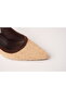 Brown Detailed Wicked Heel Shoes - 6