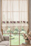Authentic Buldan Handmade Cotton Decorative Living Room Kitchen Bedroom Curtain with Cross-Stitch Lace - 7