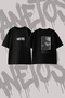 The Weeknd_101 Design Back Printed Cotton Black Oversize T-Shirt