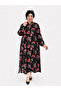 Women's Large Size Floral Pattern Feramuarli Tunic