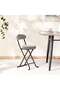 ELMER FOLDING CHAIR - GREY BLACK
