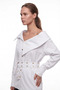 Belted Gold Buttoned Long Sleeve Satin Shirt - 2