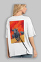 Bull 2 Oversize Back Printed White T-Shirt Unisex 100% Cotton Premium Design Streetwear - 3