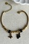 Steel Black Snake Women's Bracelet I 17+2 cm Gold Color Women's Bracelet - 5