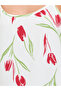 White Strappy Tulip Print Nightdress - 3