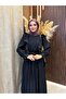 Vera Ruffle Detailed Dress |   Black - 6