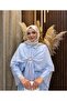 Elin Cloak Detailed Brooched 3-Piece Set |   Blue - 5