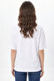 Bandırma Vapuru Printed White Crew Neck T-Shirt Oversize - 100% Cotton Unisex - 5