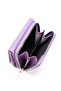 Women's Zippered Wallet with Multiple Card Slots and Coin Compartment -Lilac - 4