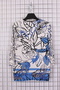 Women's Plus Size Lycra Crew Neck Patterned Three Quarter Sleeve Mom T-Shirt Combed Cotton Blouse - 3