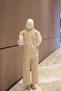 Beige Lined Vest and Trousers Dabıl Set - 5