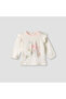 Cotton Round Neck Long Sleeve Pyjama Set with Floral Print - 2