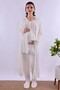 Prenatal and Postnatal Long Robe Maternity Pajama Set Effortt - 2