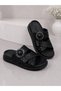 Women's Orthopedic Slippers with Anatomical Sole and Cross Straps, Comfortable Daily Summer Slippers with Stylish Buckle Detail - 2