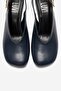 Flaris Navy Blue Leather Women's Heeled Shoes - 2