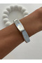Special Series Hexagonal Design Silver Handcuff Bracelet