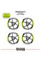 Bajaj pulsar ns200 wide rim cover sticker decal model 16-piece set - high quality - 2