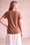 Maternity Coffee Cotton Crew Neck Short Sleeve T-Shirt Sage - 5