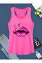 Mix Printed Women's Hollow Collar Swimmer T-Shirt Athlete