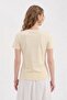 Women's 2-Piece Detachable Mini Bag Detailed Design Tshirt - 3
