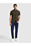 Khaki Linen Blend Regular Fit Short Sleeve Shirt 50320933-Vr027 - 4