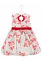 Girl's Dress with Stone Detail, Lining, Removable Pin Brooch, Bow Detail, Birthday, Special Occasion - 7