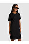 Black A-Line Knitted Dress 50324544-Vr046 - 4