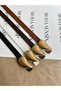 4-Pack Long Gold Ram Horn Buckle Belt Waist Belt Jacket Belt Dress Belt Trouser Belt - 2