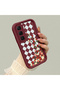 Infinix Hot 60 Compatible Case Camera Protector Claret Red Silicone Couple Phone Case Floral Pattern - 3