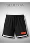 Run Printed Premium Jersey Ribbed Sports Shorts
