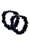 Pack of 12 Small Velvet Scrunchies with Rhinestone Details for Women Hair Accessories, Mini Thin Elastic Hair Ties (Mix colors) - 4