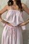 Flounce Blouse and Skirt Set - 3