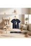 Children's Smoked Crew Neck T-Shirt with Ataturk Portrait and Signature - 3