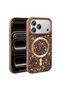 iPhone 17 Pro Max Case Glittery Diamond Stone Magsafe Camera Raised Silicone Shrp - 4