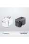 GaN 20W PD Universal Adapter with Retractable Type-C Cable, Simultaneous Charging, Includes Spare Fuse, Built-In Safeguard - White - 6