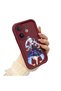 Vivo V60 Compatible Case Camera Protector Claret Red Silicone Couple Phone Case Cat Pattern - 2