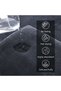 DIAOJIA 6 Pcs Coral Fleece Towel Set, Ultra Soft Thickened, Skin-Friendly, Quick Dry, High Absorbent Towels, Lightweight Breathable, Multipurpose Towels for Bathroom, Home, Travel (Black) - 6
