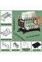 2-Tier Dish Drying Rack for Kitchen Counter – Black Stainless Steel Rustproof Dish Drainer with 360° Swivel Spout, Cutlery & Cup Holder, Space Saving Organizer - 2