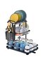 Dish Drainer Rack with Detachable Dish Rack, 3-Tier Dish Rack for Kitchen Counter, Dish Drainer Set, Utensil Holder, Chopping Board Holder, Bowl Rack